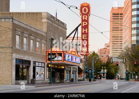 USA, Deep South, Tennessee, Memphem, Orpheum Theater, Downtown Stockfoto