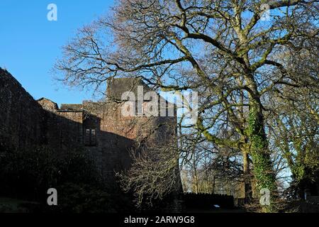 St. Briavels Castle (12. Jahrhundert) heute eine YHA-Jugendherberge am Rande des Forest of Dean in der Nähe von Lydney in Gloucestershire, England, Großbritannien KATHY DEWITT Stockfoto