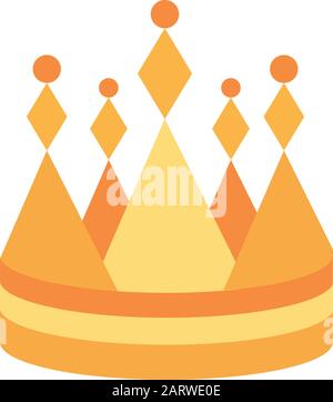 Kronmonarch Schmuck heraldisch auf weißem Hintergrund Vektorgrafiken Stock Vektor