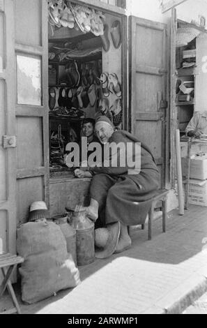 Tanger (Marokko). Marktdatum: 9. August 1967 Standort: Marokko Stichwörter: Märkte Stockfoto