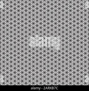 Abstraktes Geometrisches Nahtloses Muster. Vektorhintergrund. Schwarz-Weiß-Grafik Stock Vektor