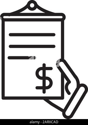 Business Cash Money Line Design Vektorgrafiken Stock Vektor