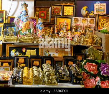 Sree Padmanabhaswamy Temple und lakshadeepam padmatheertham Teich während der Zeremonie, Thiruvananthapuram, Kerala, Indien Stockfoto