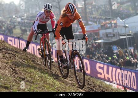 januar 2020 Hoogerheide, Der Niederlande Cyclocross Worldcup Stockfoto