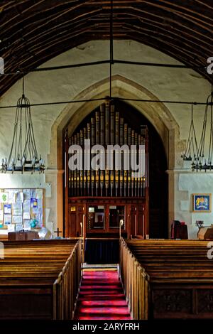 Ewyas Harold St Michaels Church, im Golden Valley von Herefordshire. Stockfoto