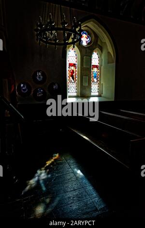 Ewyas Harold St Michaels Church, im Golden Valley von Herefordshire. Stockfoto