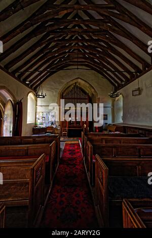 Ewyas Harold St Michaels Church, im Golden Valley von Herefordshire. Stockfoto