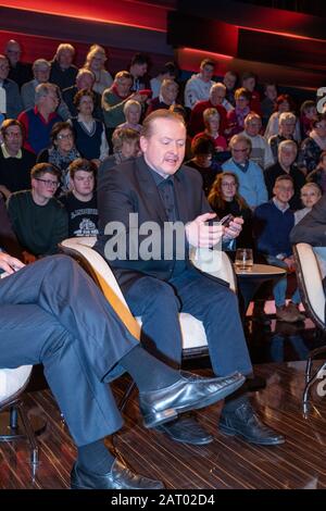 Joey Kelly bei der Aufnahme der ZDF-Talkshow 'Markus Lanz' im Fernsehmacher-Studio auf dem Phönixhof. Hamburg, 29.01.2020 Stockfoto