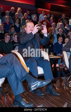 Joey Kelly bei der Aufnahme der ZDF-Talkshow 'Markus Lanz' im Fernsehmacher-Studio auf dem Phönixhof. Hamburg, 29.01.2020 Stockfoto