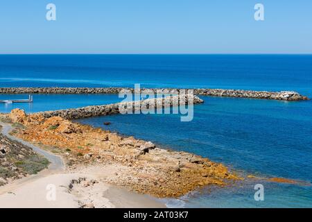 Osullivans Beach Bootsrampe an einem sonnigen Tag in South Australia am 30. Januar 2020 Stockfoto