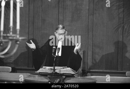 Taufe von Fürst Constantijn und Fürst Bernhard in Domkerk in Utrechter Datum: 21. Februar 1970 Ort: Utrechter Schlüsselwörter: Taufe Stockfoto