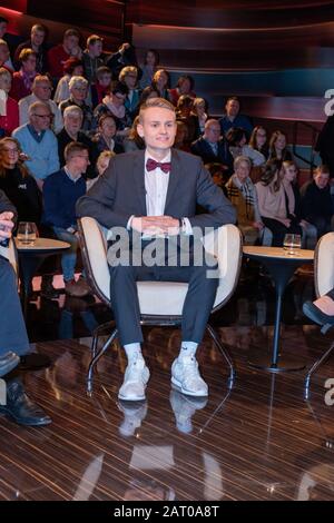 Luke Kelly bei der Aufnahme der ZDF-Talkshow 'Markus Lanz' im Fernsehmacher-Studio auf dem Phönixhof. Hamburg, 29.01.2020 Stockfoto