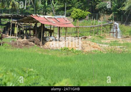 GEM-Bergbau in Ratnapura in Sri Lanka Stockfoto