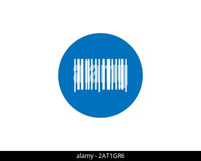 Barcode, Codesymbol. Vektorgrafiken, flaches Design. Stock Vektor