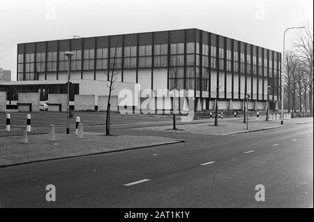 Schach der Jugend-Europameisterschaft (elftes Niemeyer-Schachturnier) in Groningen, Außenansicht Martinihal Datum: 20. Dezember 1972 Ort: Groningen Schlagwörter: CHESKEN, Außenansicht, Gebäude, Turnier-Institution Name: Martinihal Stockfoto