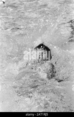 Schwimm-Europameisterschaften in Utrechter, Kuppers (Dld) Deutschland Datum: 21. August 1966 Ort: Utrechter Schlüsselwörter: Schwimm-Meisterschaften Stockfoto