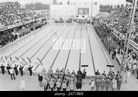 Schwimm-Europameisterschaften in Utrechter, Eröffnungstermin: 21. August 1966 Ort: Utrechter Schlüsselwörter: Eröffnungen, Übersichten, Schwimmweltmeisterschaften Stockfoto