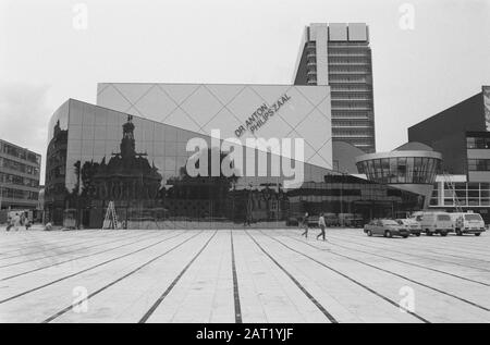 Exterieur Muziektheater in den Haag Datum: 8. september 1987 Ort: Den Haag, Zuid-Holland Schlüsselwörter: Musik THEATES Stockfoto