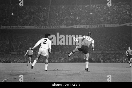 Feijenoord vs. Estudiantes 1-0; Feijenoord gewinnt WM-Datum: 9. September 1970 Schlagwörter: Sport, Name der Fußballeinrichtung: Feyenoord Stockfoto