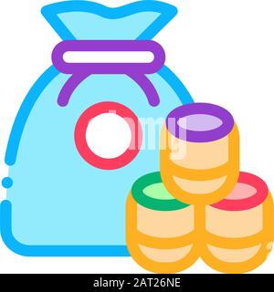 Lotto Icon Vector Outline Illustration Stock Vektor