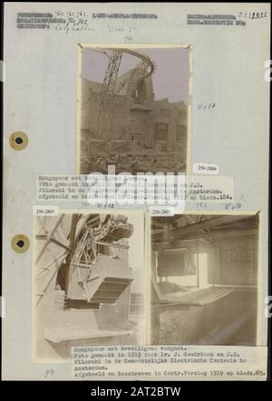 Schlaufenkatzen Foto 1: Hängebalke mit sicherer Beschilderung an der Müllverbrennungsanlage in Amsterdam (9x10 cm; J. Goudriaan und J. D. Filarski) Foto 2: Hängebalke mit gesicherter Beschilderung an der Müllverbrennungsanlage in Amsterdam (9x10,5 cm; J. Goudriaan und J.D. Filarski) Foto 3: Hängeband mit sicherem Sicherheitsnetz an der städtischen elektrischen Zentrale in Amsterdam (9x10,5 cm; J. Goudriaan und J. D. Filarski) Datum: 199 Standort: Amsterdam, Noord-Holland Schlagwörter: Kraftwerke, Anlagen, Transport, Müllverbrennungseinrichtung Name: Städtisches elektrisches Zentrum Stockfoto