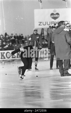 [World Allround Women's Skating Championship], Ko Kyung Hi (Nordkorea) Datum: 20. Februar 1967 Schlagwörter: Skating, Sport Stockfoto