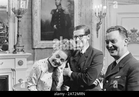 3. Geschenktag im Palast Soestdijk, Prinzessin Margri und Pieter Datum: 3. Januar 1967 persönlicher Name: Margrit, Prinzessin, Pieter Stockfoto