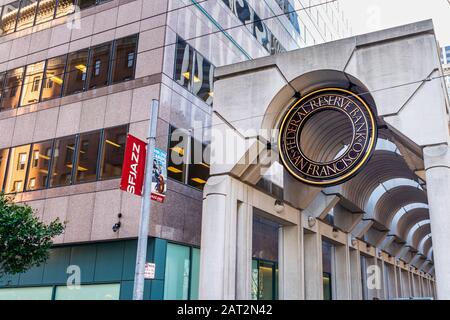18. Januar 2020 San Francisco/CA/USA - Federal Reserve Bank of San Francisco Gebäude; Die Federal Reserve Bank of San Francisco ist die Bundesbank Stockfoto