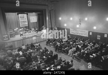 Groningen, Demonstration gegen erzwungene Übertragung niederländischer Soldaten in den Libanon im UN-Kontext Überblick Sitzung Datum: 10. Februar 1979 Ort: Groningen Schlüsselwörter: MITARIA, Treffen, Demonstrationen Institutioneller Name: VN Stockfoto