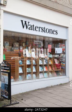 Die Ladenfront von Waterstones in Witney, Oxfordshire, Großbritannien Stockfoto