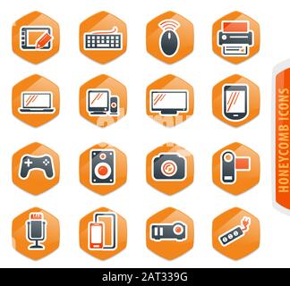 Geräte-Symbole-set Stock Vektor