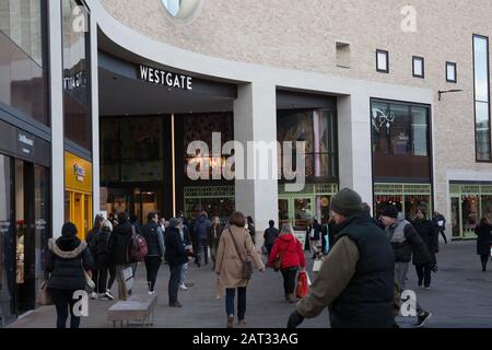 Das Westgate Shopping Center in Oxford, Großbritannien Stockfoto