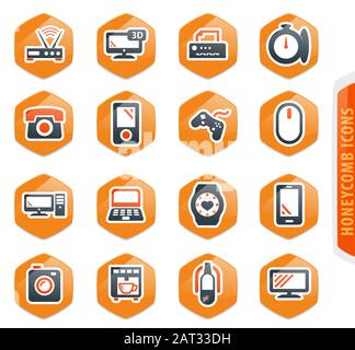 Geräte-Symbole-set Stock Vektor