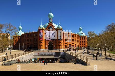 Campo Pequeno Bullring in Lissabon Stockfoto