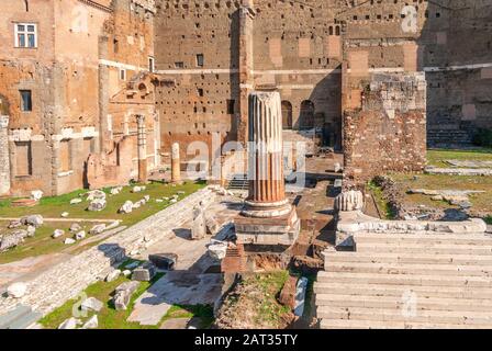 Forum Romanum. Forum Romanum von Kaiser Augustus. Rom, Italien Stockfoto