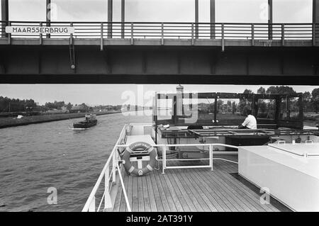 Das Rotkreuz-Schiff J. Henry Dunant macht eine Reise von einer Woche mit 42 Jugendlichen Patienten, hauptsächlich mit Atem- und Herzproblemen Auf Dem Deck des Schiffes Datum: 14. Juli 1969 Schlüsselwörter: Patienten, Schiffe Stockfoto