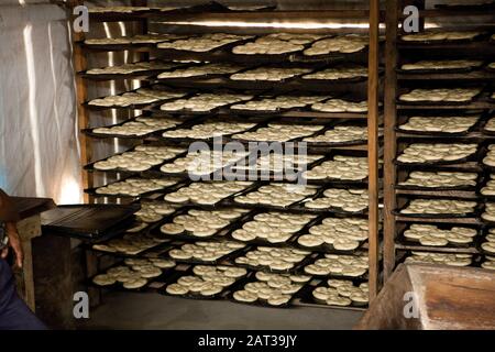 Traditionelle Bäckerei in Pilcopata Dorf in Peru Stockfoto