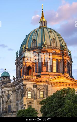 Berlin, Berlin/Deutschland - 2018/07/24: historische Berliner Dom - Berliner Dom auf der Museumsinsel in Mitte Quartal Berlin Stockfoto