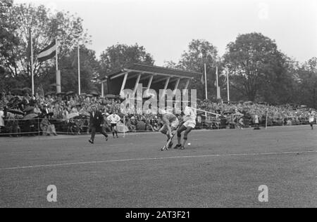 Hockey Niederlande gegen Indien 1-0, Game Moments Datum: 25. Mai 1966 Ort: Indien, Niederlande Schlagwörter: Hockey Stockfoto