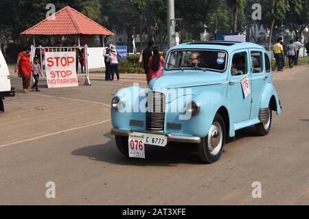 1948 Hillman Auto mit 10 ps und 4-Zylinder-Motor. Indien WBC 6777. Stockfoto