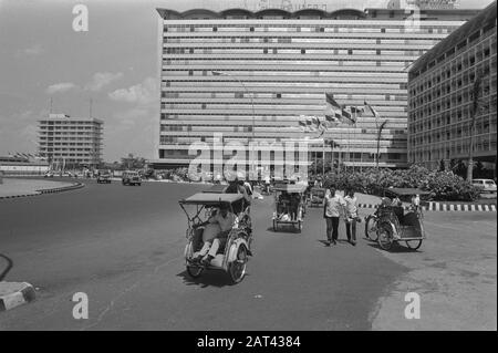 Indonesien, Jakarta, Datum: 20. August 1971 Ort: Indonesien, Indonesien, Jakarta Schlüsselwörter: Bevölkerung Stockfoto