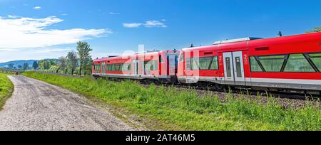 Lokalbahn, Bodensee (Bodensee) Stockfoto