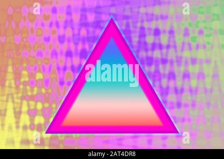 Ein abstraktes, dreieck-förmiges Hintergrundbild mit Verlauf. Stockfoto