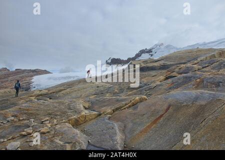 Oberhalb des Ritacuba-Gletschers, El Cocuy-Nationalpark, Boyaca, Kolumbien Stockfoto