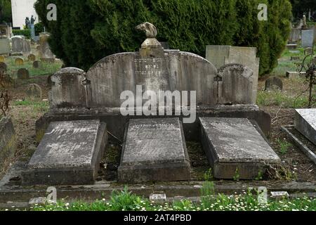 Jüdischer Friedhof im Cimitero Maggiore, Musocco Viertel, Mailand, Italien, Europa Stockfoto