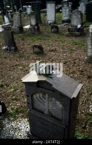 Jüdischer Friedhof im Cimitero Maggiore, Musocco Viertel, Mailand, Italien, Europa Stockfoto