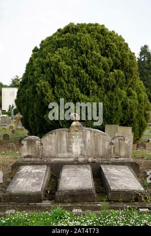 Jüdischer Friedhof im Cimitero Maggiore, Musocco Viertel, Mailand, Italien, Europa Stockfoto