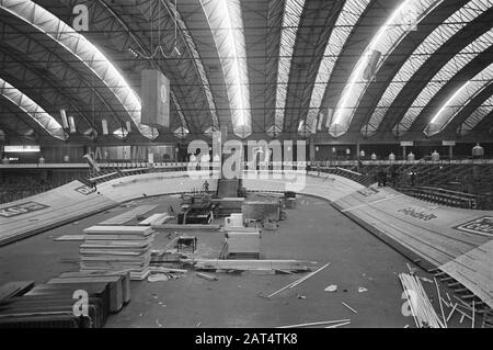 Radwege für Sechs Tage Amsterdam wird im RAI-Datum gemacht: 3. Dezember 1968 Ort: Amsterdam, Noord-Holland-Institutionenname: RAI Stockfoto