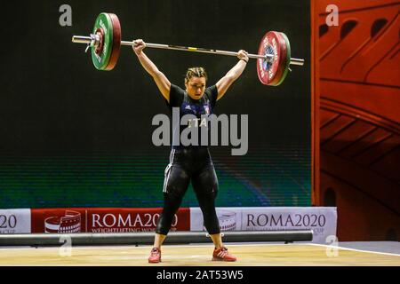 Rom, Italien. Januar 2020. Durante alessia (ITA) 71 kg-Kategorie während der IWF Weightlifting World Cup 2020, Gewichtheben in Rom, Italien, 30. Januar 2020 Gutschrift: Independent Photo Agency/Alamy Live News Stockfoto