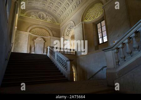 Sitz der Universität Pavia, einer 1361 gegründeten italienischen staatlichen Universität. Sie gehört zu den ältesten der Welt, Alma Ticinensis Universitas Stockfoto